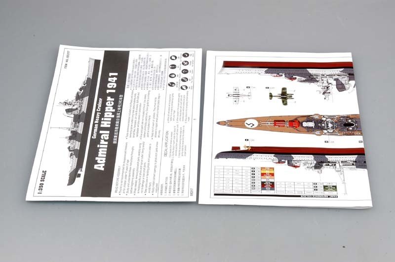 Trumpeter 05317 Croiseur allemand Admiral Hipper 1941 (1/350) – image 2