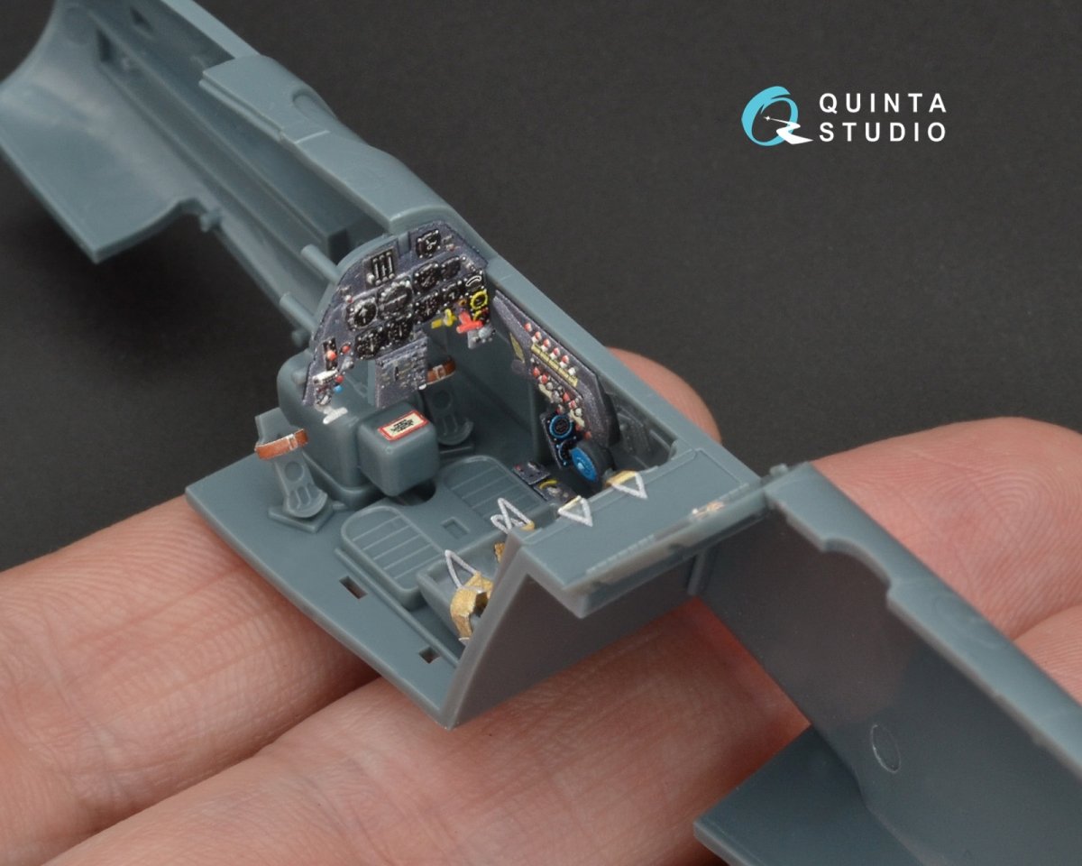 Quinta Studio QD48094 Bf 109G-6 3D-Printed &amp;amp; coloured Interior on decal paper (for Eduard kit) 1/48 – imagen 6