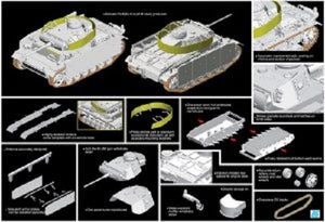 Dragon 7323 Pz.Kpfw.III Ausf.M w/Schurzen 1/72 – imagen 2