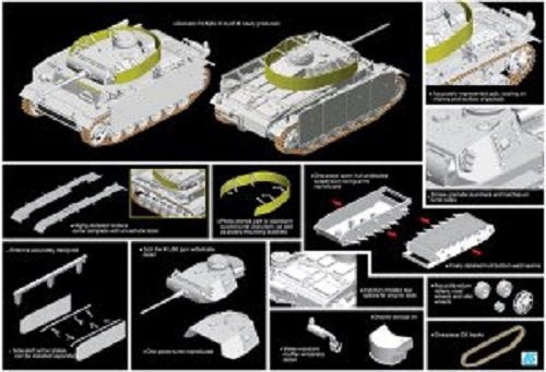 Dragon 7323 Pz.Kpfw.III Ausf.M w/Schurzen 1/72 – imagen 2