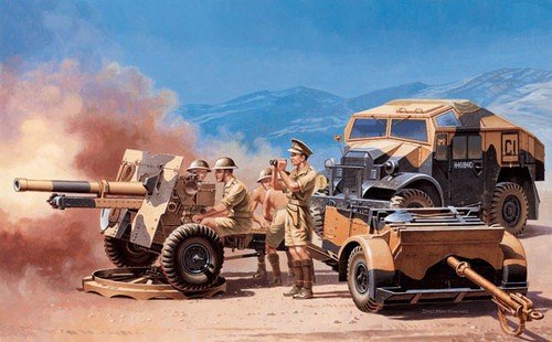Italeri 7027 Morris Quad Tractor 1/72