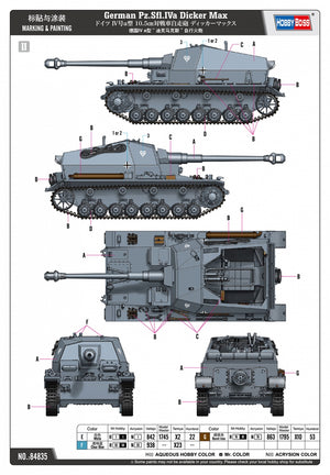 Hobby Boss 84835 German Pz.Sfl.Iva Dicker Max 1/48 – imagen 5