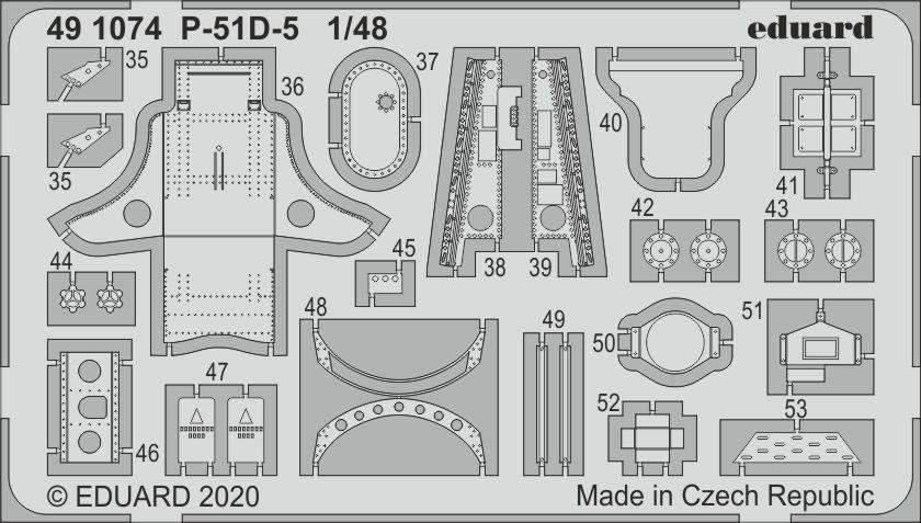 Eduard 491074 P-51D-5 interior 1/48 AIRFIX