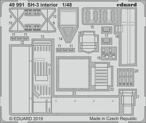 Eduard 49991 SH-3 interior 1/48 HASEGAWA – imagen 2