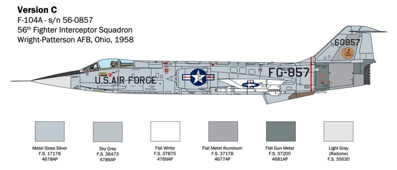 Italeri 2515 F-104 STARFIGHTER A/C 1/32 – imagen 6