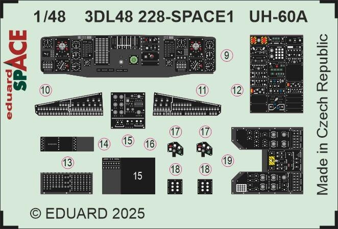 Eduard 3DL48228 UH-60A SPACE ICM 1/48 – imagen 4