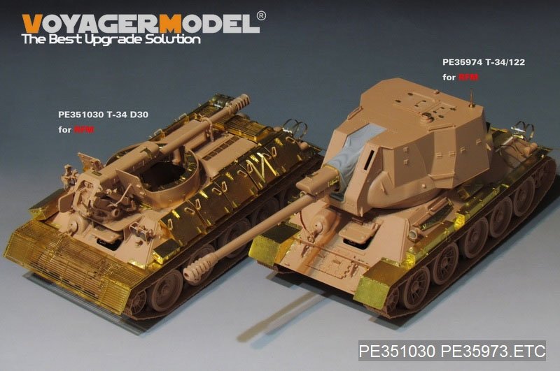 Voyager Model PE35974 T-34/85 &amp;amp;T-34/122 Fenders For RFM 5013 1/35 – imagen 5