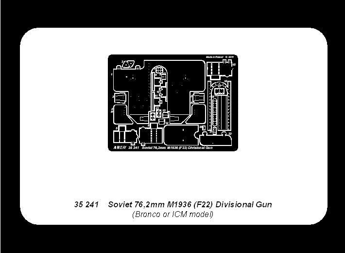 Aber 35241 Soviet 76,2mm M1936 (F22) Divisional Gun 1/35 – imagen 8
