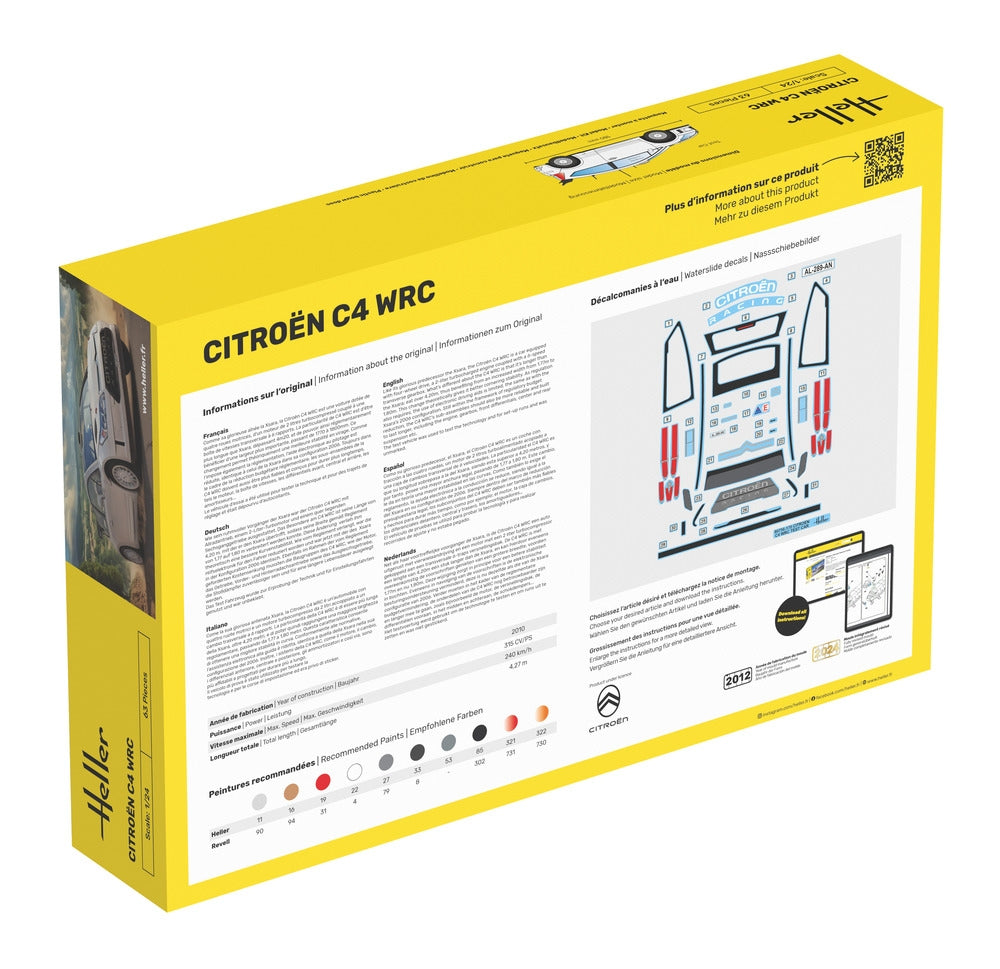 Heller 56756 Kit de démarrage - Citroën C4 WRC 1/24 – image 4