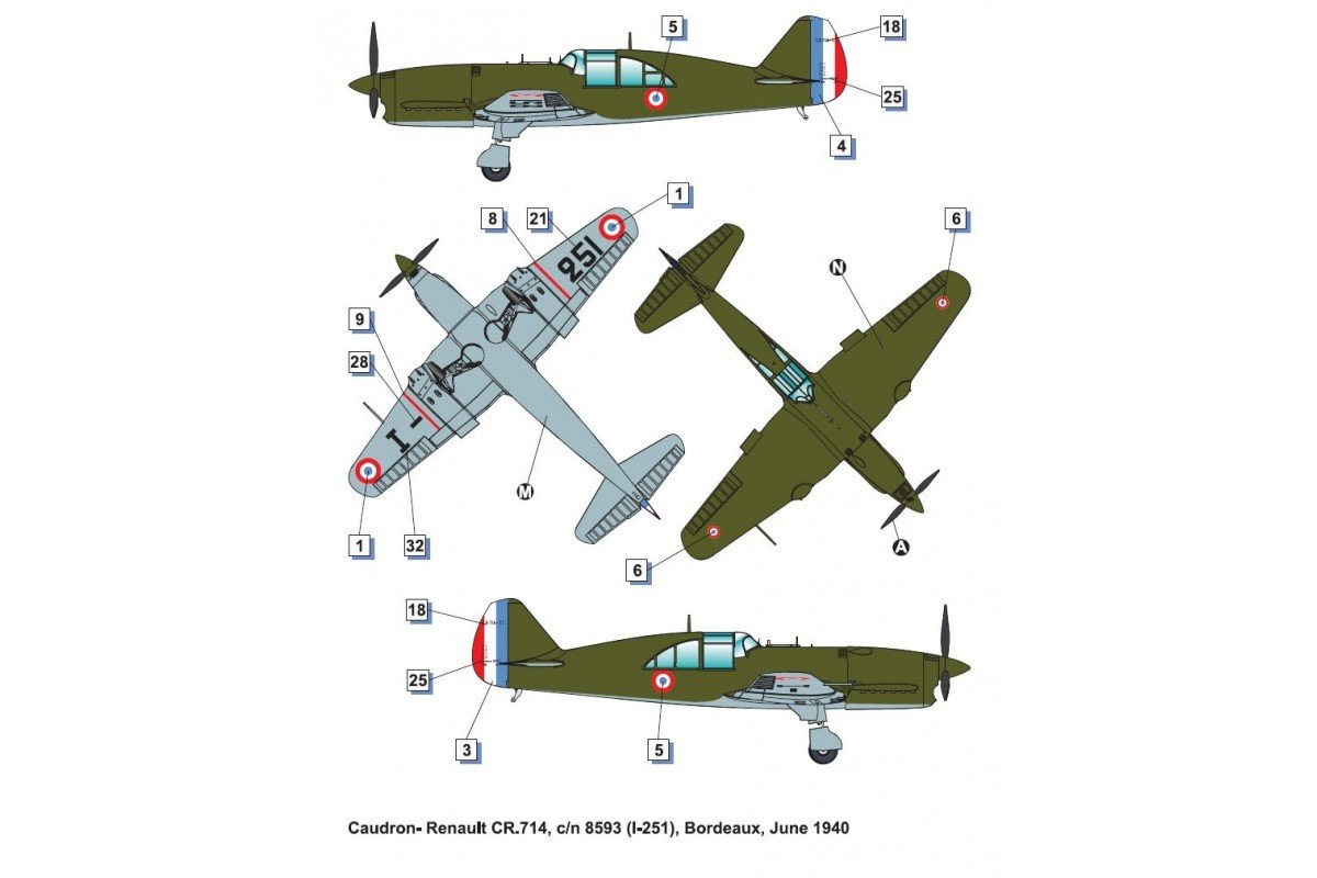 Dora Wings 48047 Caudron - Renault CR.714C.1 (première version) 1/48 – image 5