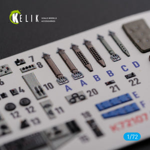 KELIK K72107 KI-21 interior 3D decals for ICM kit 1/72 – zdjęcie 6