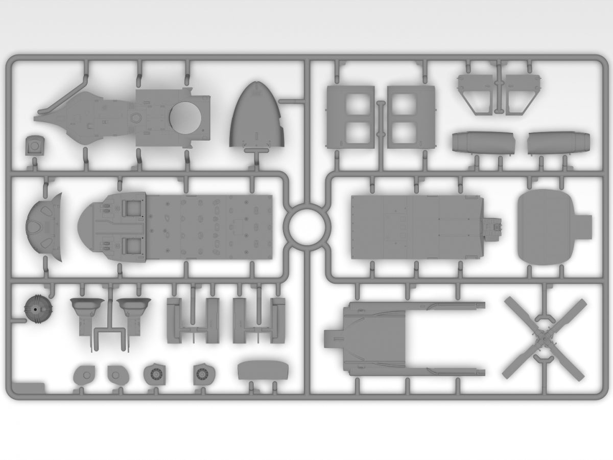 ICM 48361 UH-60A Black Hawk US Military Transport Helicopter 1/48 – image 12