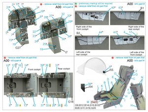 Quinta Studio QD32147 F/A-18B 3D-Printed &amp;amp; coloured Interior on decal paper (Academy) 1/32 – imagen 13