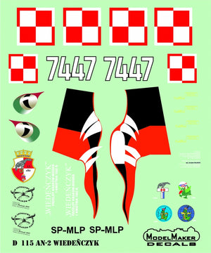 ModelMaker Decals MD48115 An-2 &amp;quot;Viennese&amp;quot; 1/48 – image 2
