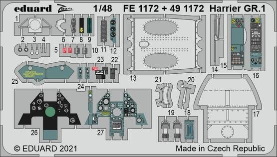 Eduard BIG49292 Harrier GR.1 KINETIC 1/48 – Bild 5