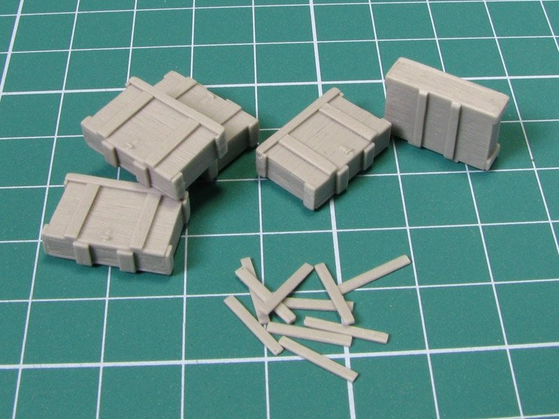 Eureka XXL E-015 Wooden Ammo Boxes for 7.5 cm Kw.K.37/Stu.K.37 L/24 1/35 – imagen 3
