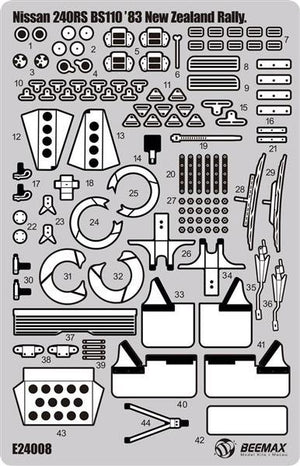 Pièces de détail Aoshima 08580 pour Nissan 240RS 1/24 – image 2