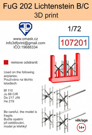 Omask 107201 FuG 202 Lichtenstein B/C (3D print) 1/72 – imagen 2