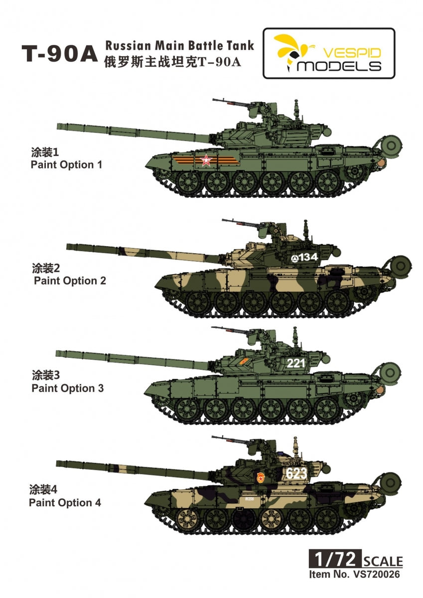 Vespid Models VS720026 T-90A Main Battle Tank 1/72 – imagen 5