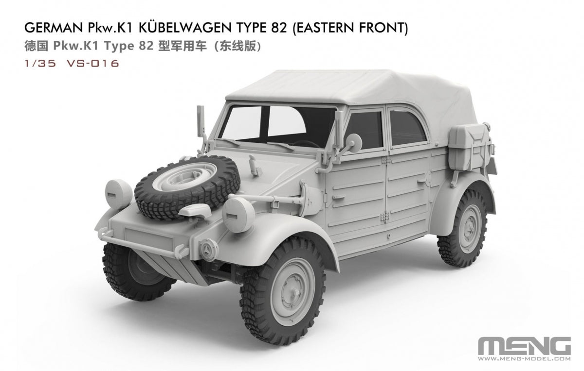 Meng Model VS-016 German Pkw.K1 Kubelwagen Type 82 (Eastern Front) 1/35 – imagen 3