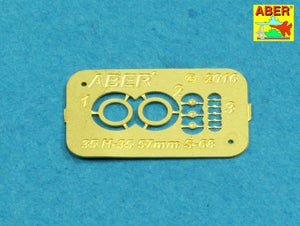 Aber 35L-205 Armament for Soviet SPAAG ZSU-57-2 57mm S-68 x2pcs. 1/35 – imagen 6