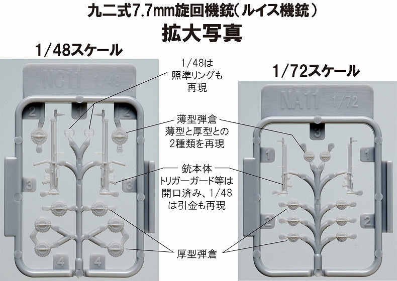 Fine Molds NC11 Type 92 7.7mm Machine Gun (Lewis Gun) 1/48 – Bild 3