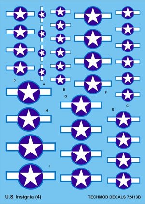 Techmod 72413 - Insignes américains (1/72)