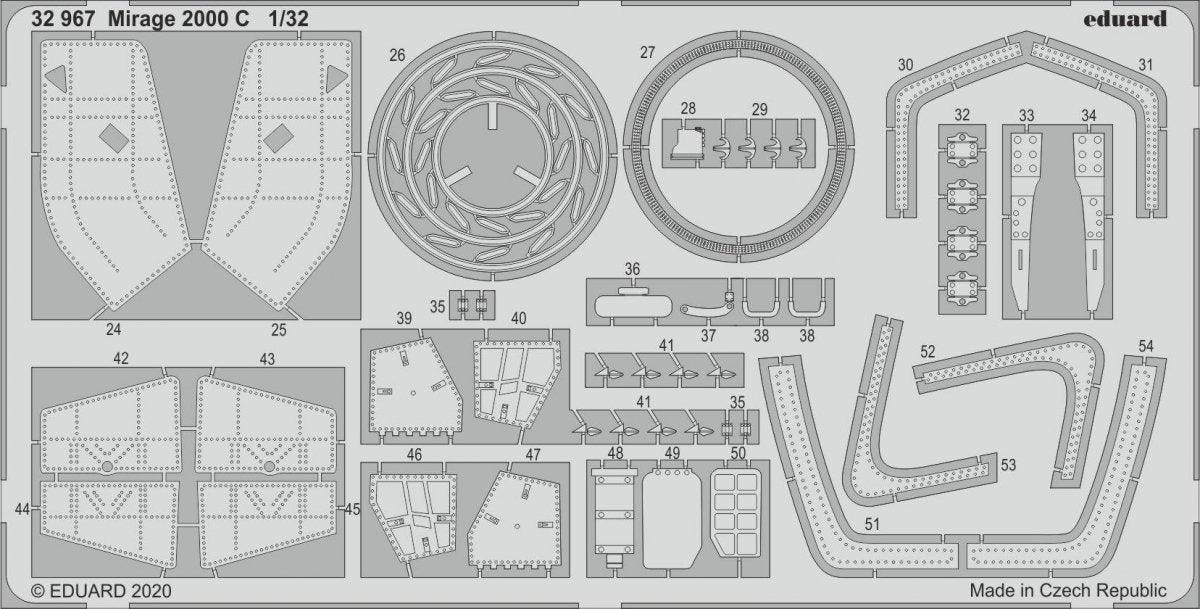 Eduard 32967 Mirage 2000 C for KITTY HAWK 1/32 – imagen 2