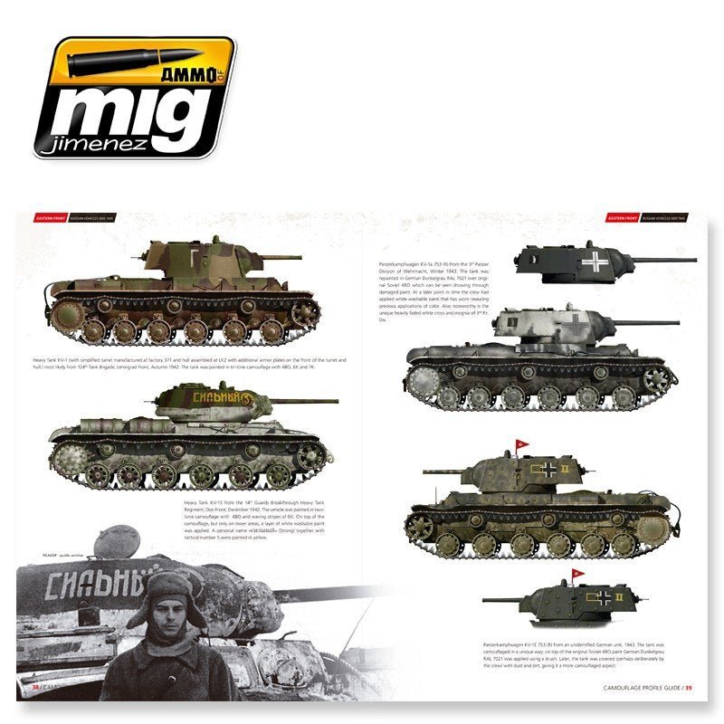 AMMO of Mig Jimenez 6007 EASTERN FRONT. RUSSIAN VEHICLES 1935-1945. CAMOUFLAGE GUIDE ( English) – imagen 4