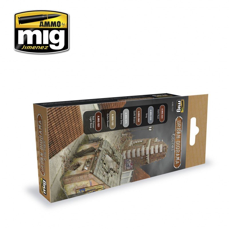AMMO of Mig Jimenez 7177 Urban Diorama Colors Set 6x17ml – imagen 2