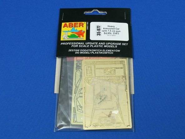 Aber 35077 Sd.Kfz. 234/3 ( ciezki samochod pancerny z działem 7,5 cm ) (ITA) 1/35 – imagen 3