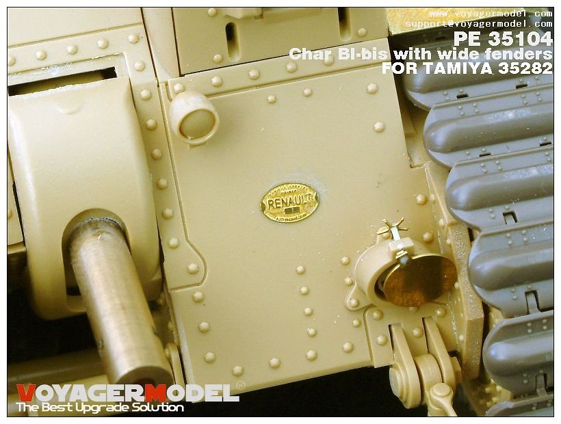 Voyager Model PE35104 WWII French Char BI-bis with wide fenders (B ver include Gun barrel) for TAMIYA 35282 1/35 – image 6