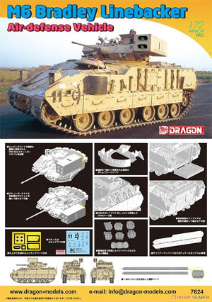 Dragon 7624 M6 Bradley Linebacker 1/72 – Bild 2