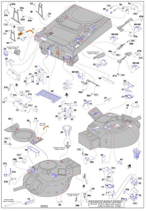 Aber 48038 Brytyjski czołg Sherman IC Firefly Tamiya 1/48 – immagine 7
