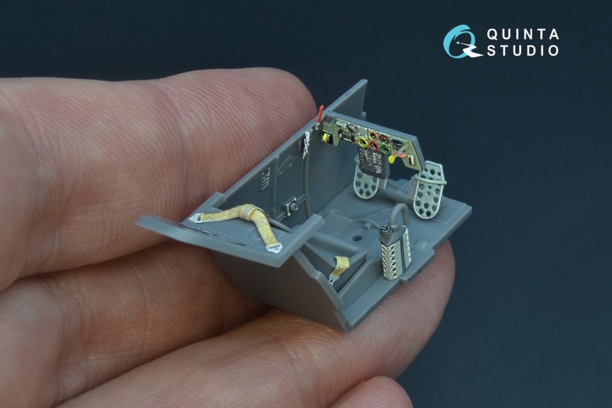 Quinta Studio QD48176 Bf 109E-1 3D-Printed &amp;amp; coloured Interior on decal paper (for Wingsy kits kit) 1/48 – Bild 4