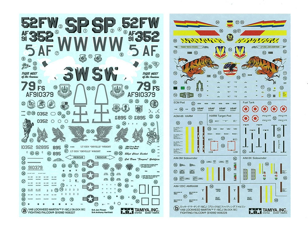 Tamiya 61098 F-16CJ Fighting Falcon 1/48 – zdjęcie 8