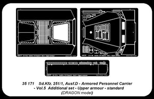 Aber 35171 Sd.Kfz.251/1 Ausf.D. part 5 upper armor (DRA) (1/35) – image 2