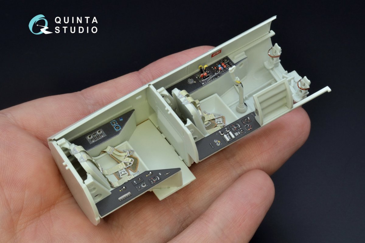 Quinta Studio QD32074 Me 262B1a/U-1 3D-Printed &amp;amp; coloured Interior on decal paper (Revell) 1/32 – Bild 8
