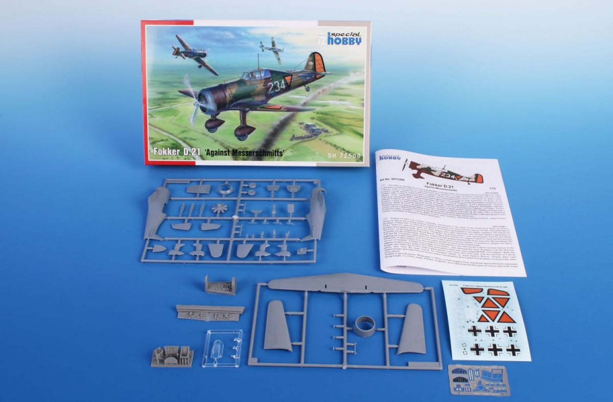 Special Hobby 72500 Fokker D.21 &amp;#39;Against Messerschmitts&amp;#39; 1/72 – zdjęcie 2