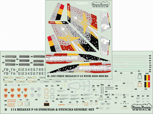 ModelMaker Decals D48202 First Belgian F-16 with 8000 hours 1/48 – Bild 2