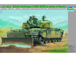 Trumpeter 00345 Char de combat principal britannique Challenger 2 KFOR en action au Kosovo (1/35)