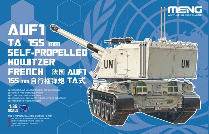 Meng Model TS-024 AUF1 TA 155 mm SELF-PROPELLED HOWITZER FRENCH