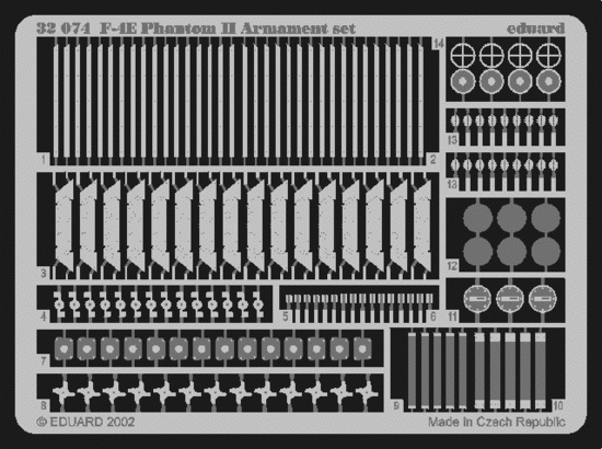 Eduard BIG3202 F-4E 1/32 Tamiya – imagen 9