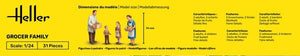 Heller 82758 Grocer Family 1/24