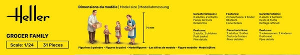 Heller 82758 Grocer Family 1/24