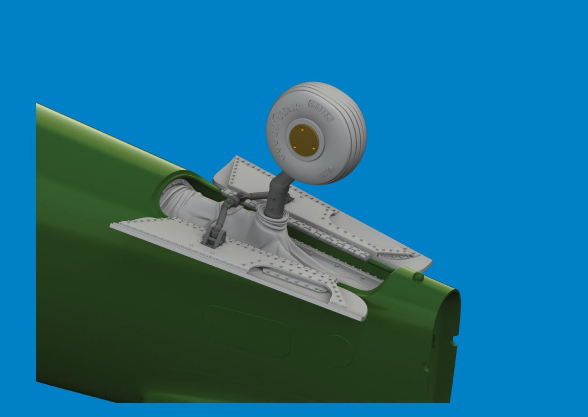 Eduard 6481100 P-40E tail wheel bay PRINT EDUARD 1/48 – Bild 2