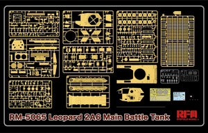 Maquette Rye Field 5065, char de combat principal Leopard 2A6, échelle 1/35 – image 2