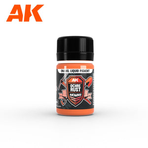 AK Interactive AK14031 RUST &amp; EXHAUST SET – ENAMEL LIQUID PIGMENT SET 3x35ml