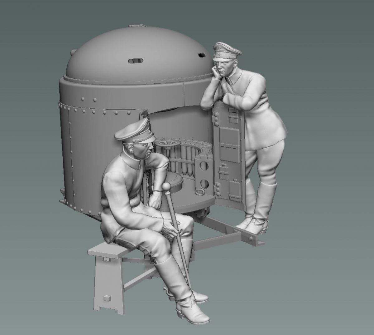 Copper State Models F35-049 Fahrpanzer german leaning crewman 1/35 – Bild 4