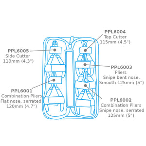 Modelcraft PPL6000 5 Pce Mini Plier Set in Zip-up Case – image 2